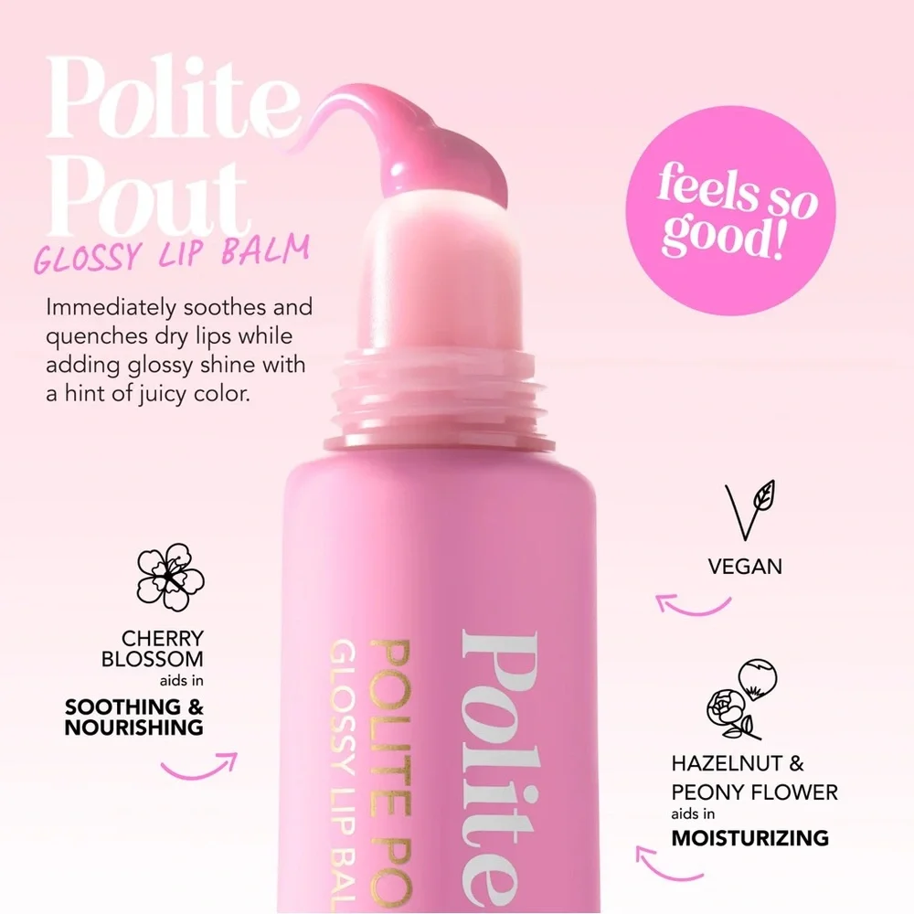 Polite society Polite Pout Glossy Lip Balm. BRAND NEW